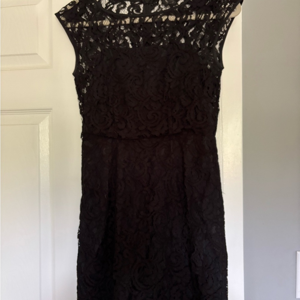 Banana Republic Elegant Black Lace Dress